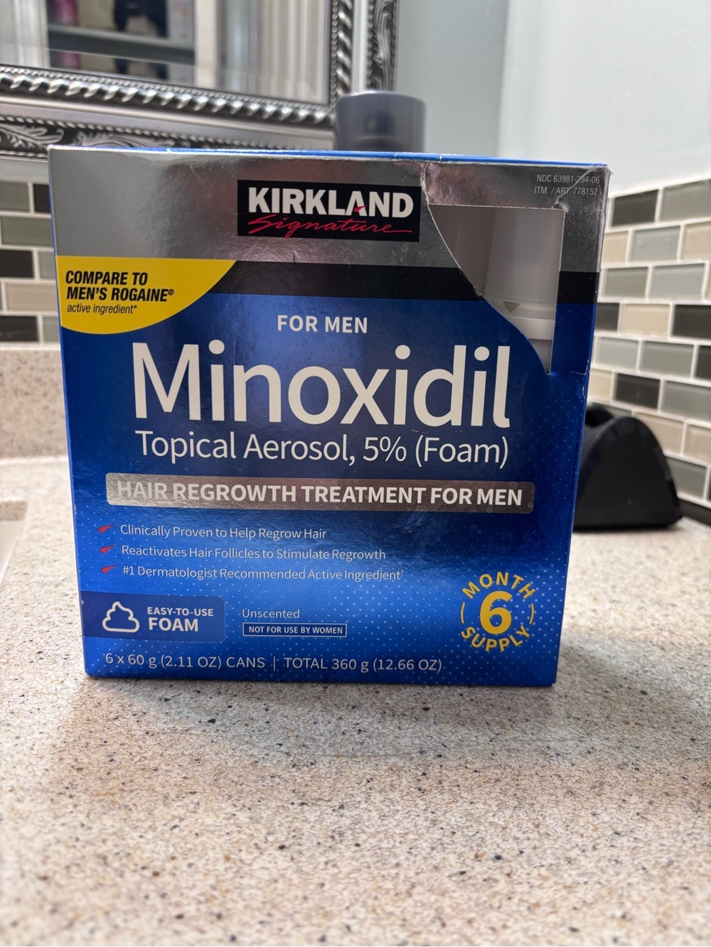 Kirkland Signature Minoxidil Topical Aerosol Foam